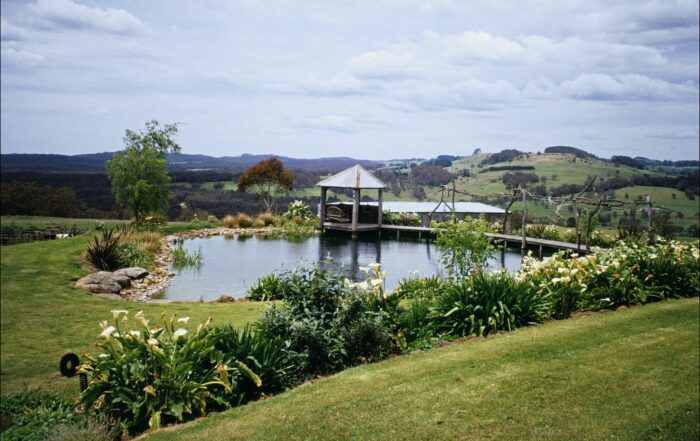 Acreage property with lake and pavilion by Nicholas Bray Landscapes